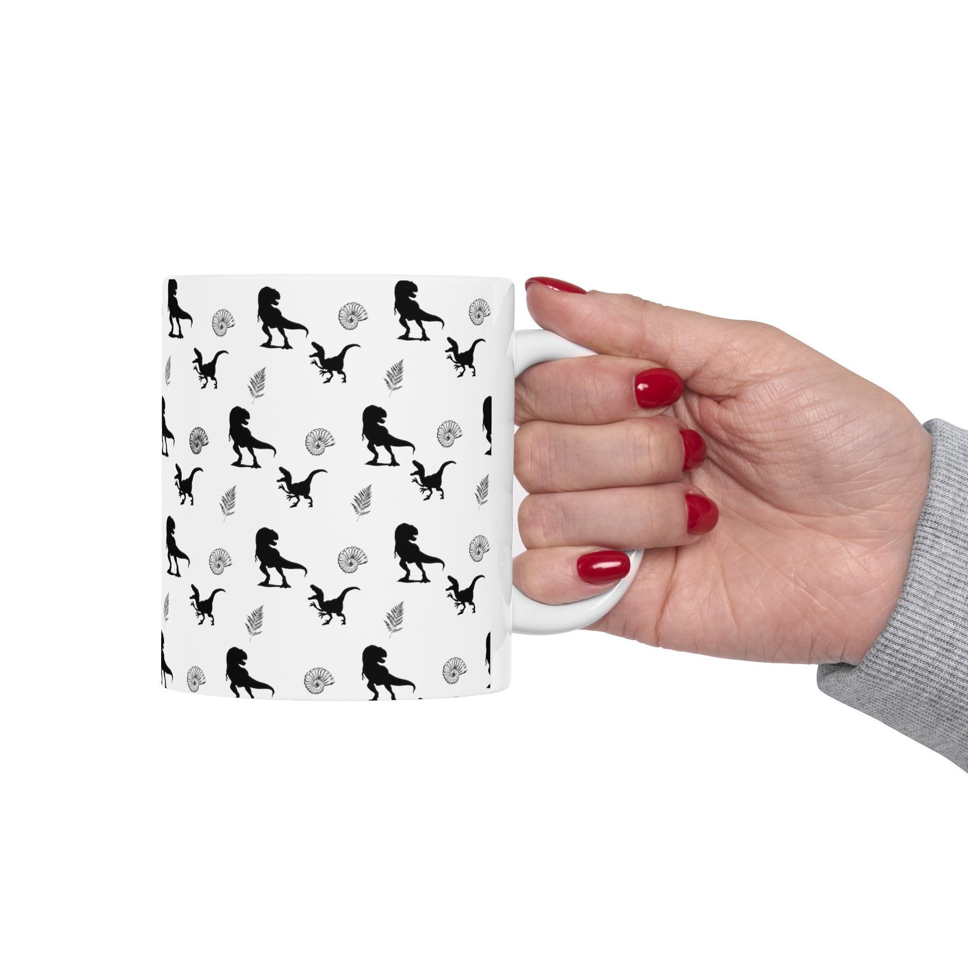 Dinosaur T - Rex Silhouette Mug - Mug - Kristine Celestine