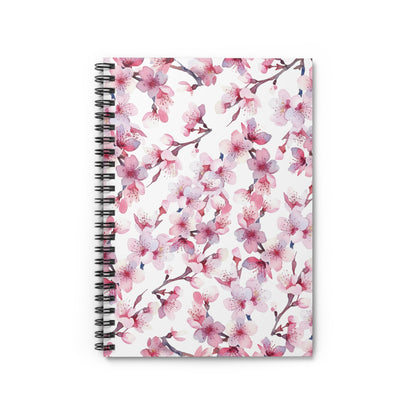 Lovely Cherry Blossom Spiral Notebook 6x8" (vL) - Notebook - Kristine Celestine