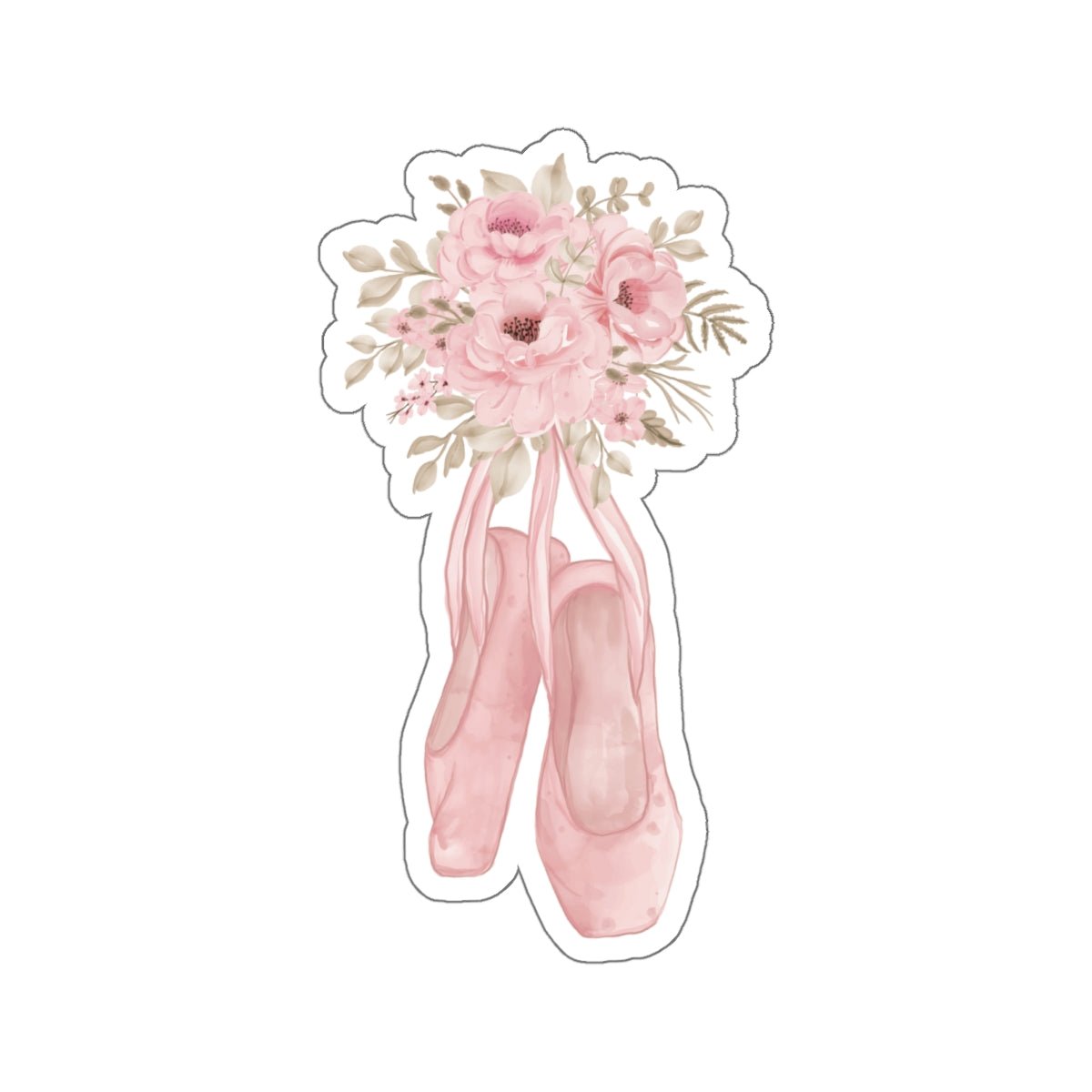 Floral Ballerina Shoes Sticker - Sticker - Kristine Celestine