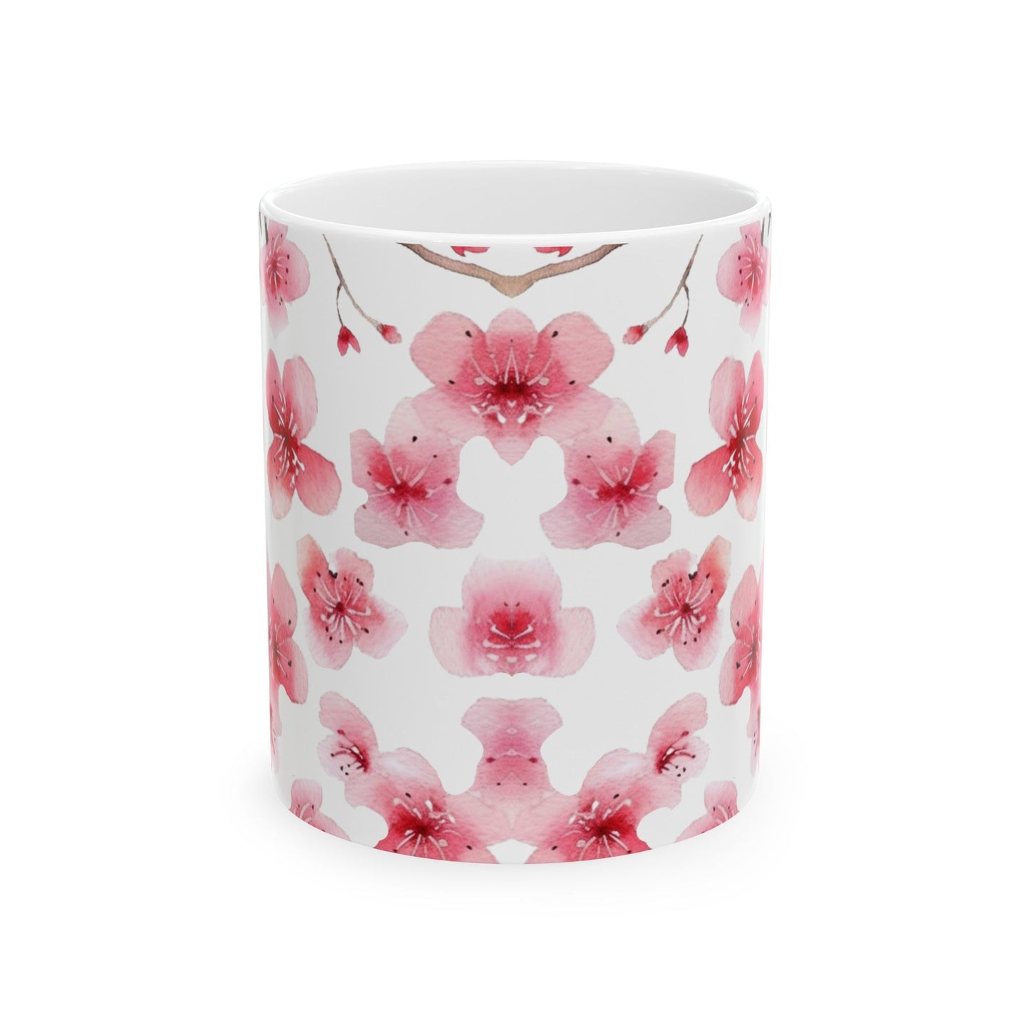 Blooming Pink Flower Mug (v8.1) - Mug - Kristine Celestine