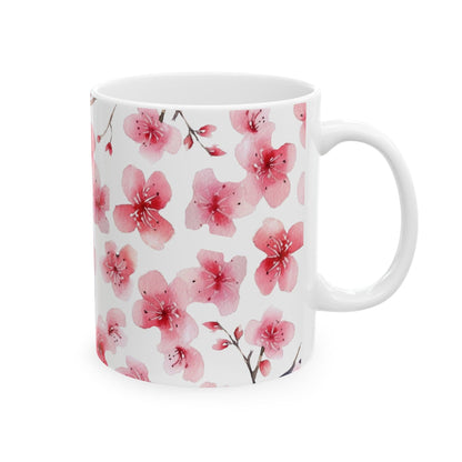 Blooming Pink Flower Mug (v8.1) - Mug - Kristine Celestine