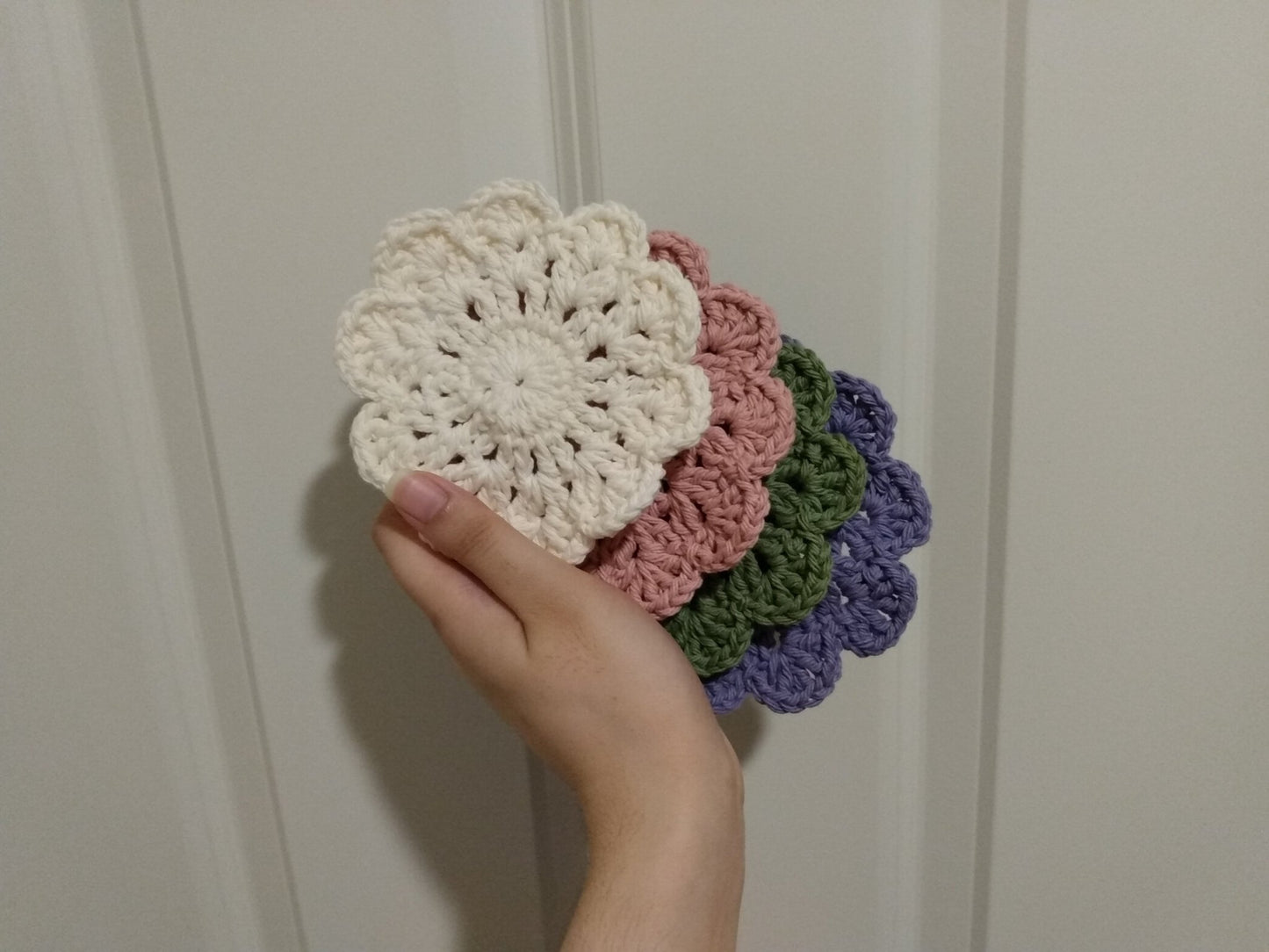 Floral Crochet Cotton Coaster - Coaster - Kristine Celestine