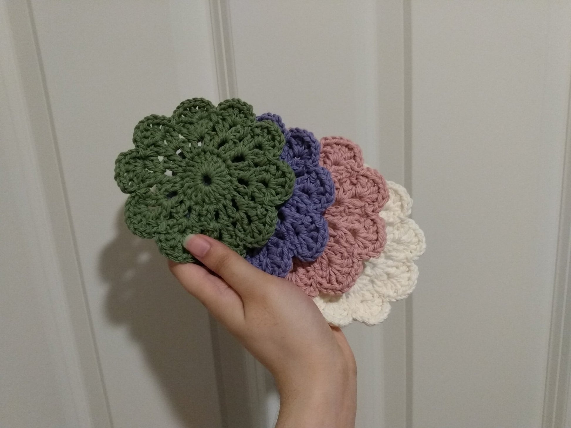 Floral Crochet Cotton Coaster - Coaster - Kristine Celestine