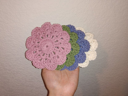 Floral Crochet Cotton Coaster - Coaster - Kristine Celestine