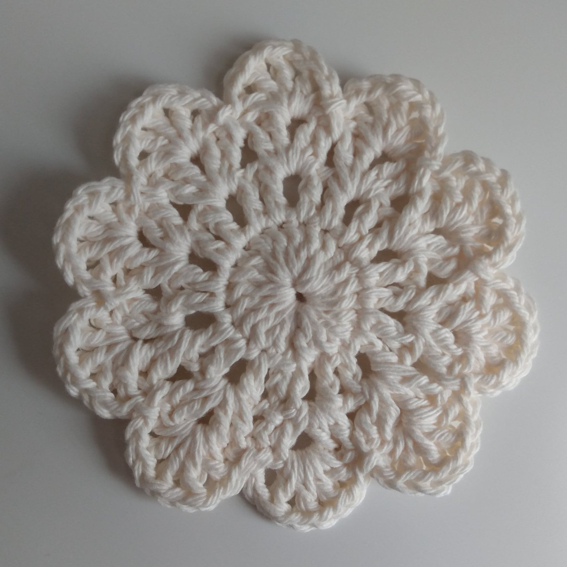 Floral Crochet Cotton Coaster - Coaster - Kristine Celestine