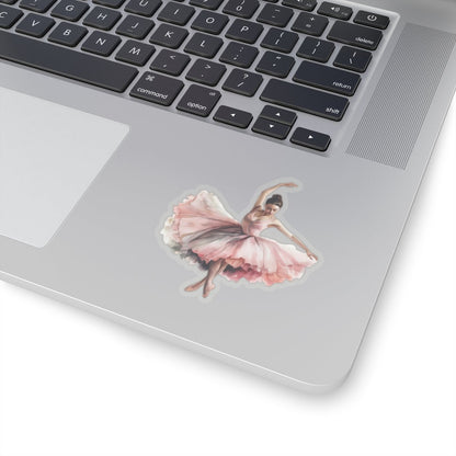 Passionate Dancer in a Pretty Pink Dress Sticker (A6) - Sticker - Kristine Celestine