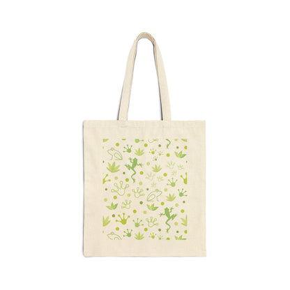 Froggy Cotton Canvas Tote Bag - Bags - Kristine Celestine