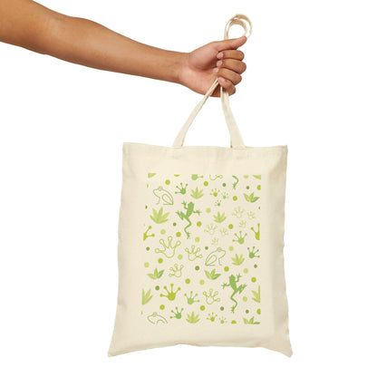 Froggy Cotton Canvas Tote Bag - Bags - Kristine Celestine