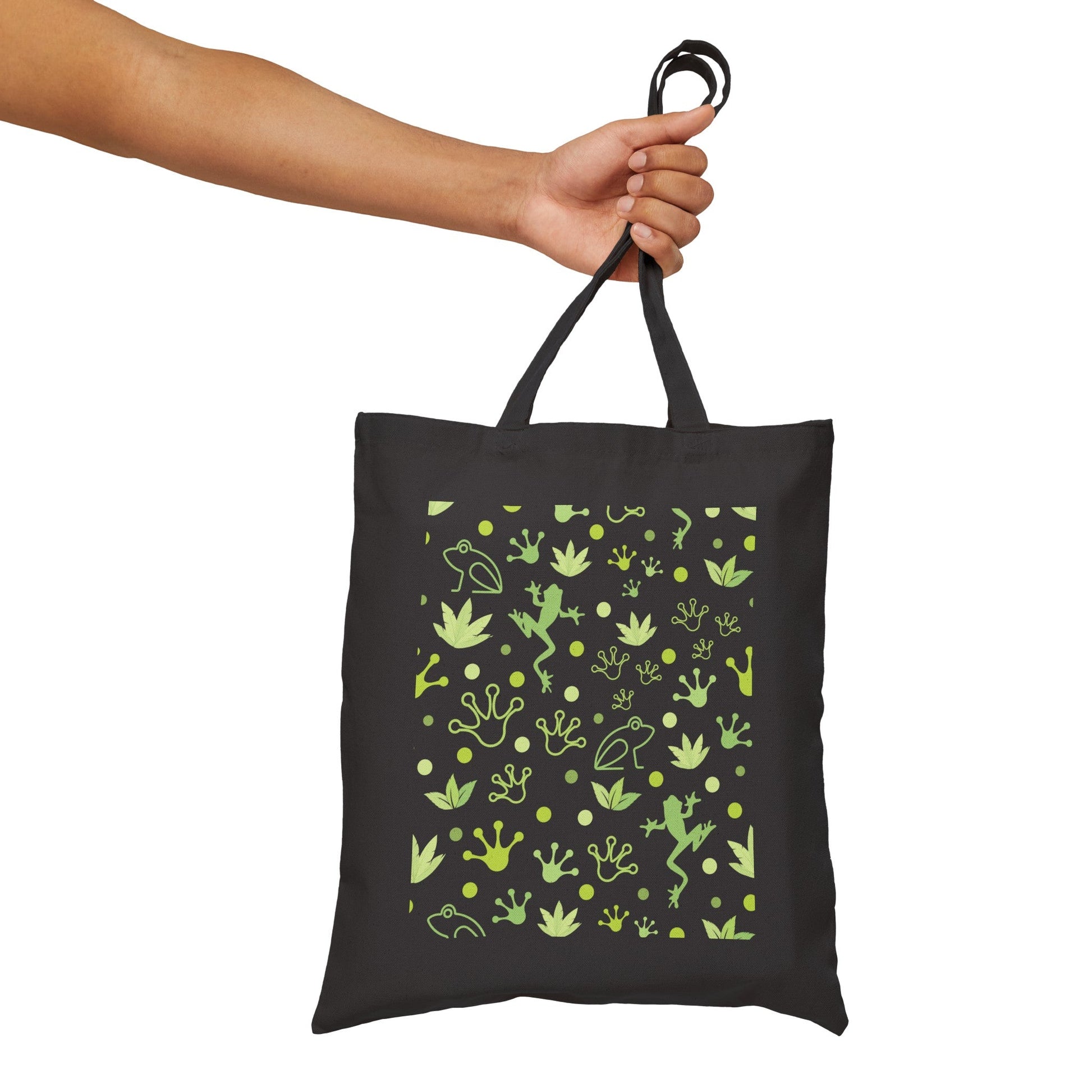 Froggy Cotton Canvas Tote Bag - Bags - Kristine Celestine