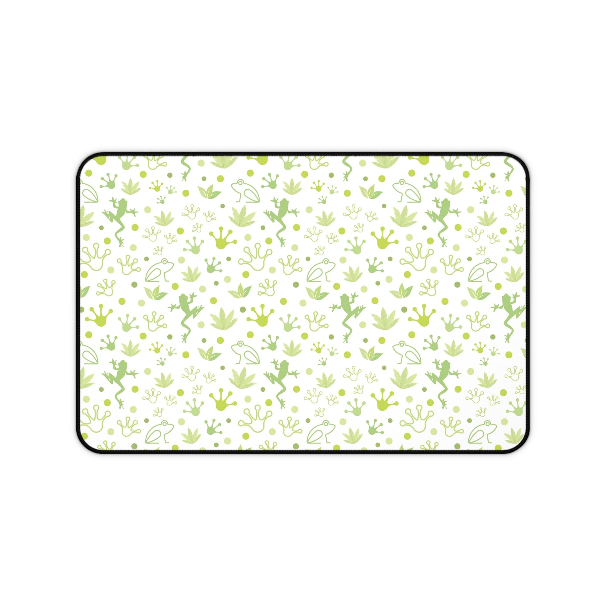 Froggy Desk Mat Green Jumpy Frogs Computer Mat Lime Green Toad Office Mat - Home Decor - Kristine Celestine