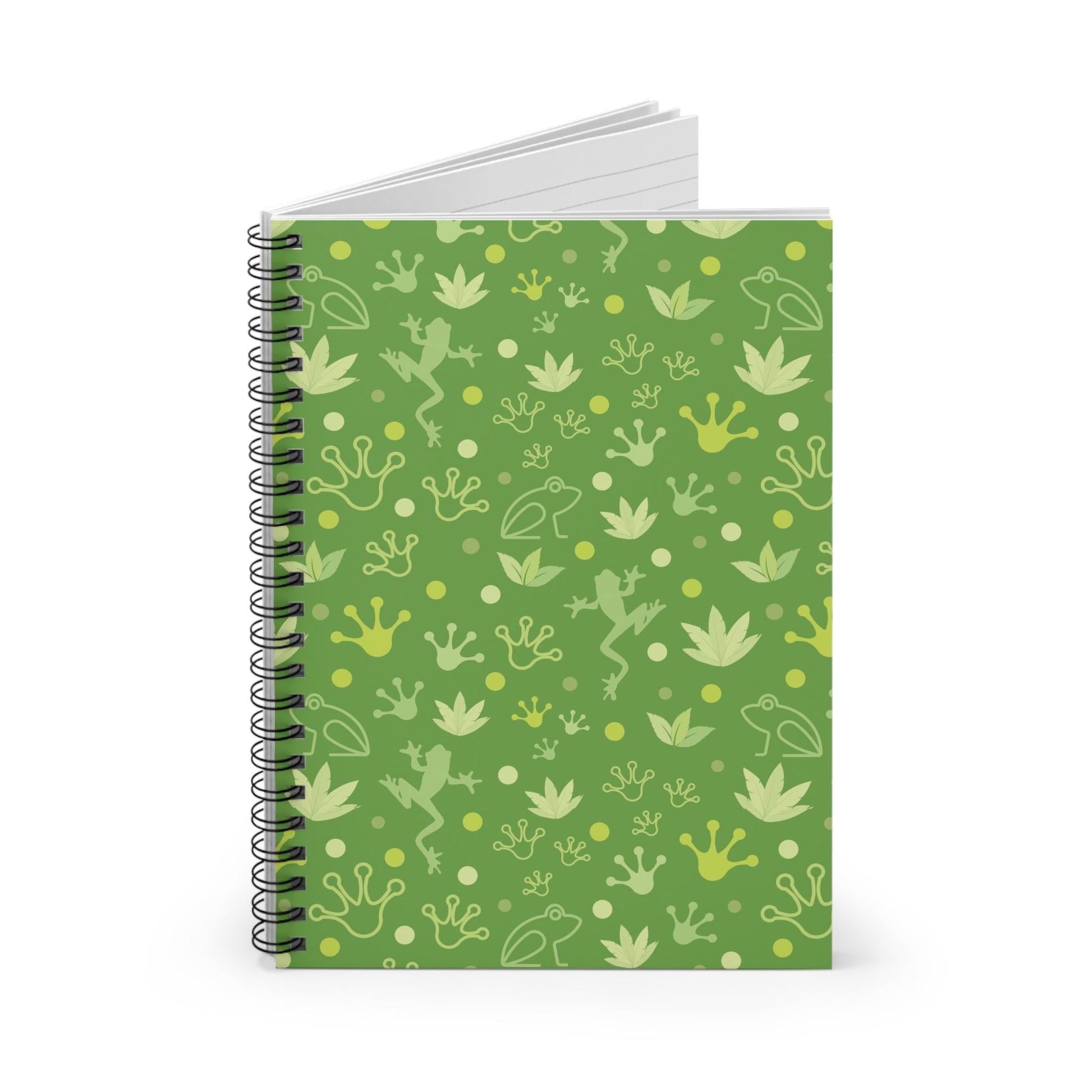 Froggy Green Spiral Notebook 6x8" - Notebook - Kristine Celestine