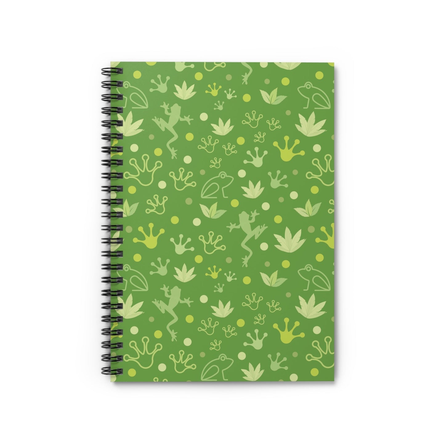 Froggy Green Spiral Notebook 6x8" - Notebook - Kristine Celestine