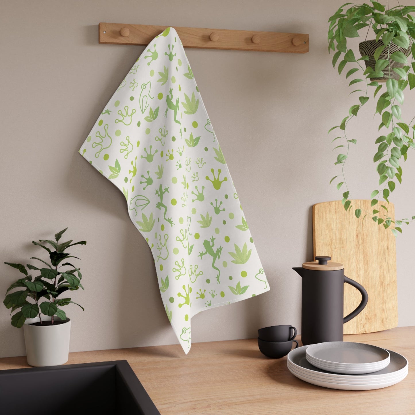 Froggy Kitchen Towel - Kitchen Towel - Kristine Celestine