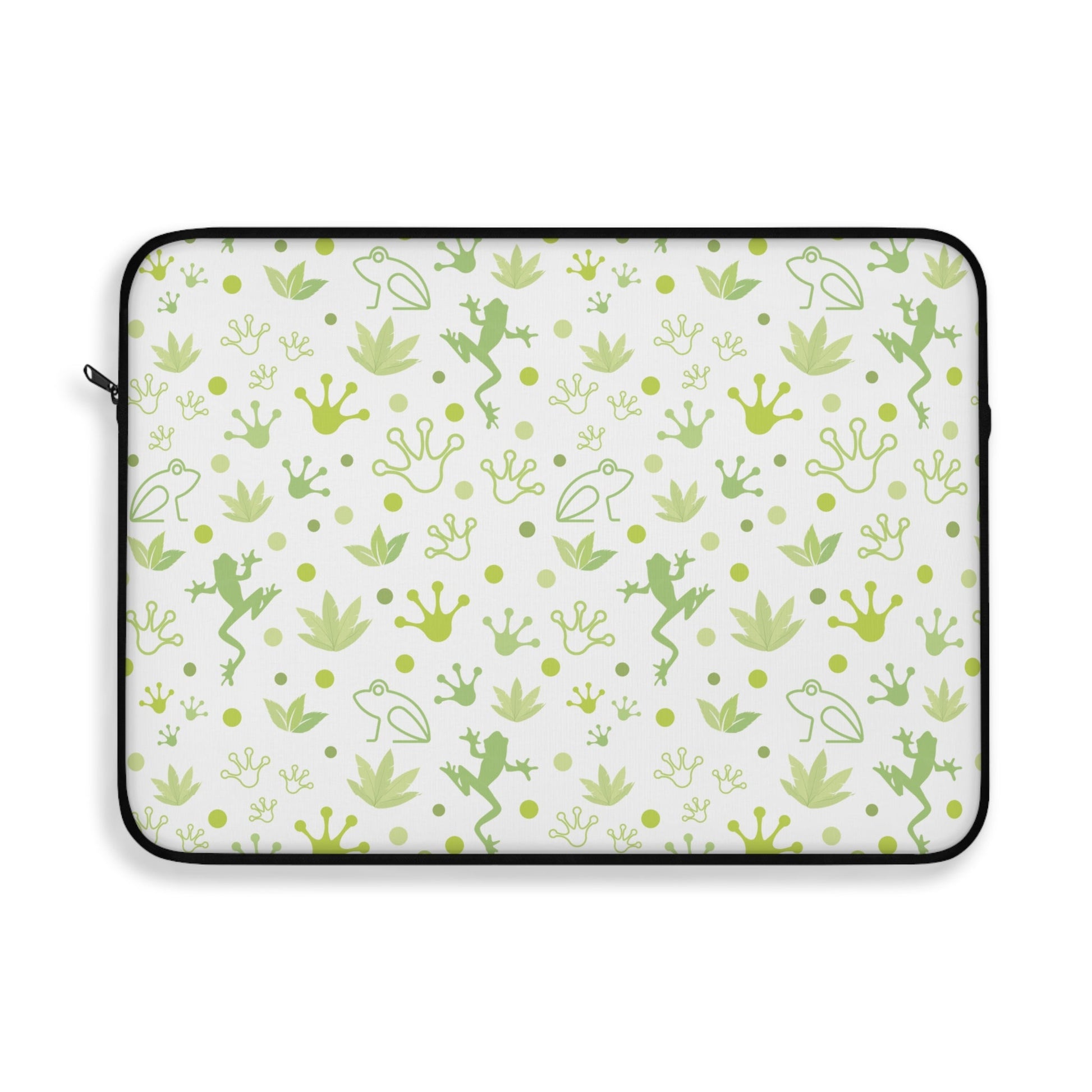 Froggy Laptop Sleeve Cute Green Frog Laptop Pouch Summer Toad Laptop Bag Laptop Case Spring Laptop Protector Cute Tablet Sleeve Pretty Tablet Case Adorable Tablet Pouch - Laptop Sleeve - Kristine Celestine