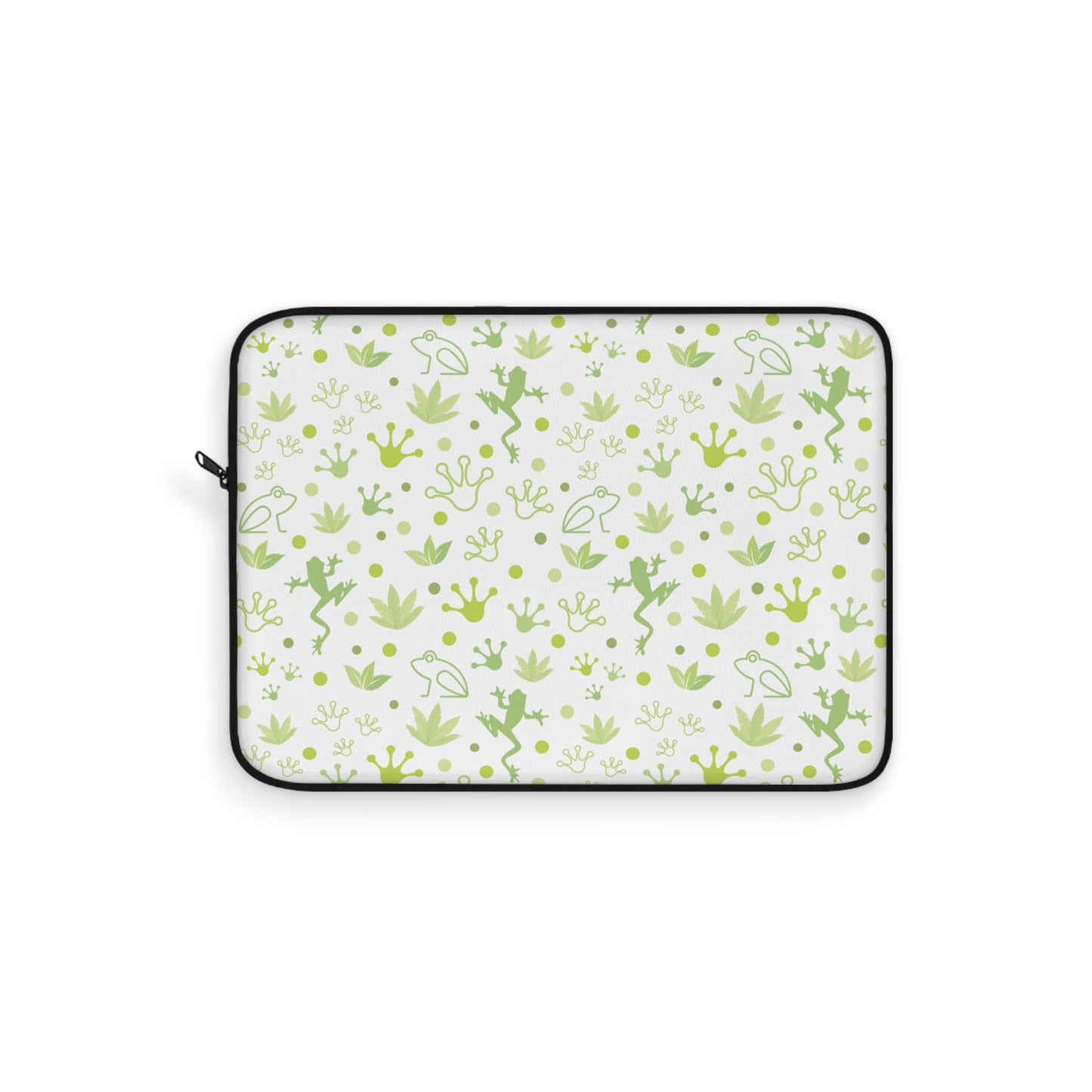 Froggy Laptop Sleeve Cute Green Frog Laptop Pouch Summer Toad Laptop Bag Laptop Case Spring Laptop Protector Cute Tablet Sleeve Pretty Tablet Case Adorable Tablet Pouch - Laptop Sleeve - Kristine Celestine