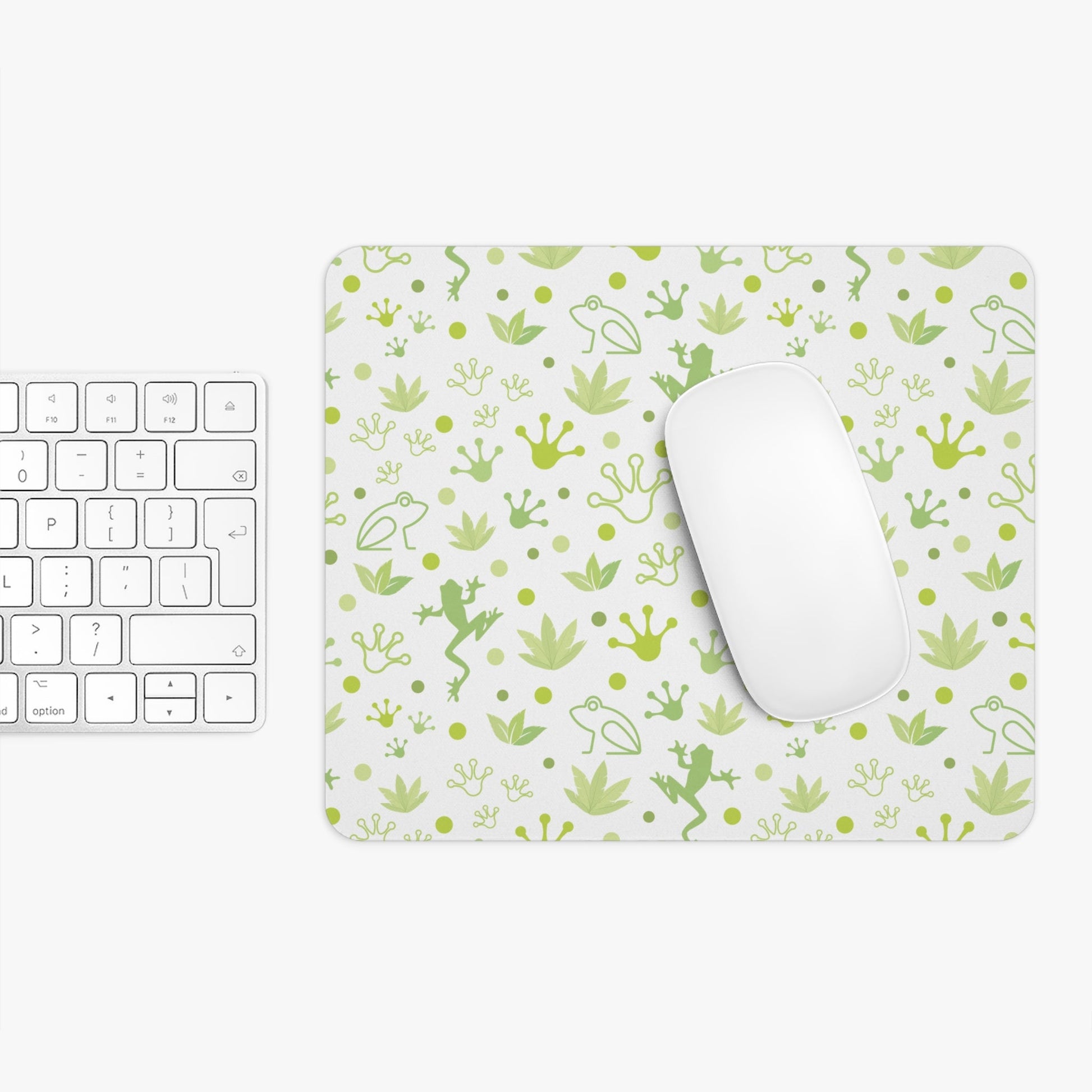 Froggy Mousepad Fun Green Frog Desk Mat Lime Green Toad Mouse Pad - Home Decor - Kristine Celestine