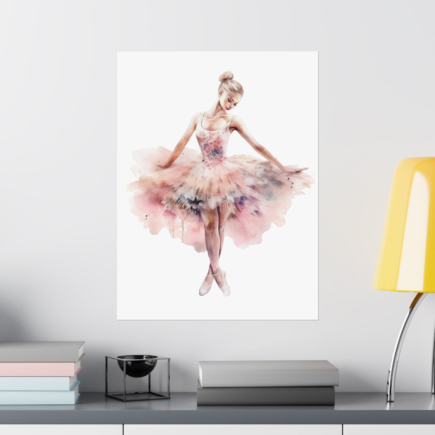 Lovely Pink Ballerina Princess Wall Art Poster (A9) - Poster - Kristine Celestine