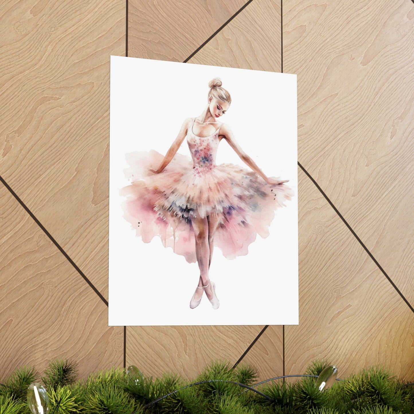 Lovely Pink Ballerina Princess Wall Art Poster (A9) - Poster - Kristine Celestine