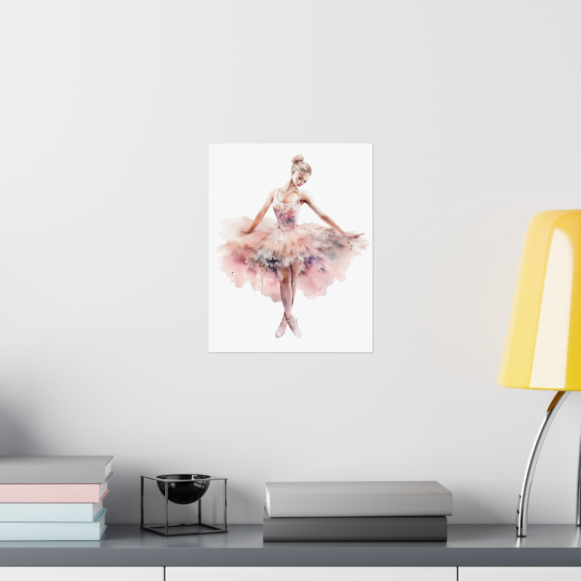 Lovely Pink Ballerina Princess Wall Art Poster (A9) - Poster - Kristine Celestine