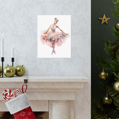 Lovely Pink Ballerina Princess Wall Art Poster (A9) - Poster - Kristine Celestine