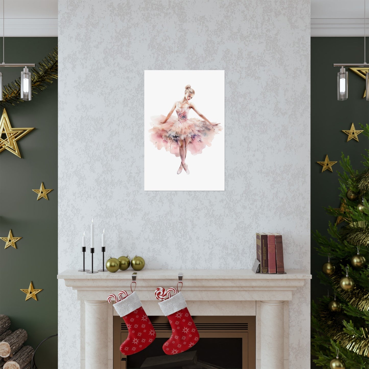 Lovely Pink Ballerina Princess Wall Art Poster (A9) - Poster - Kristine Celestine