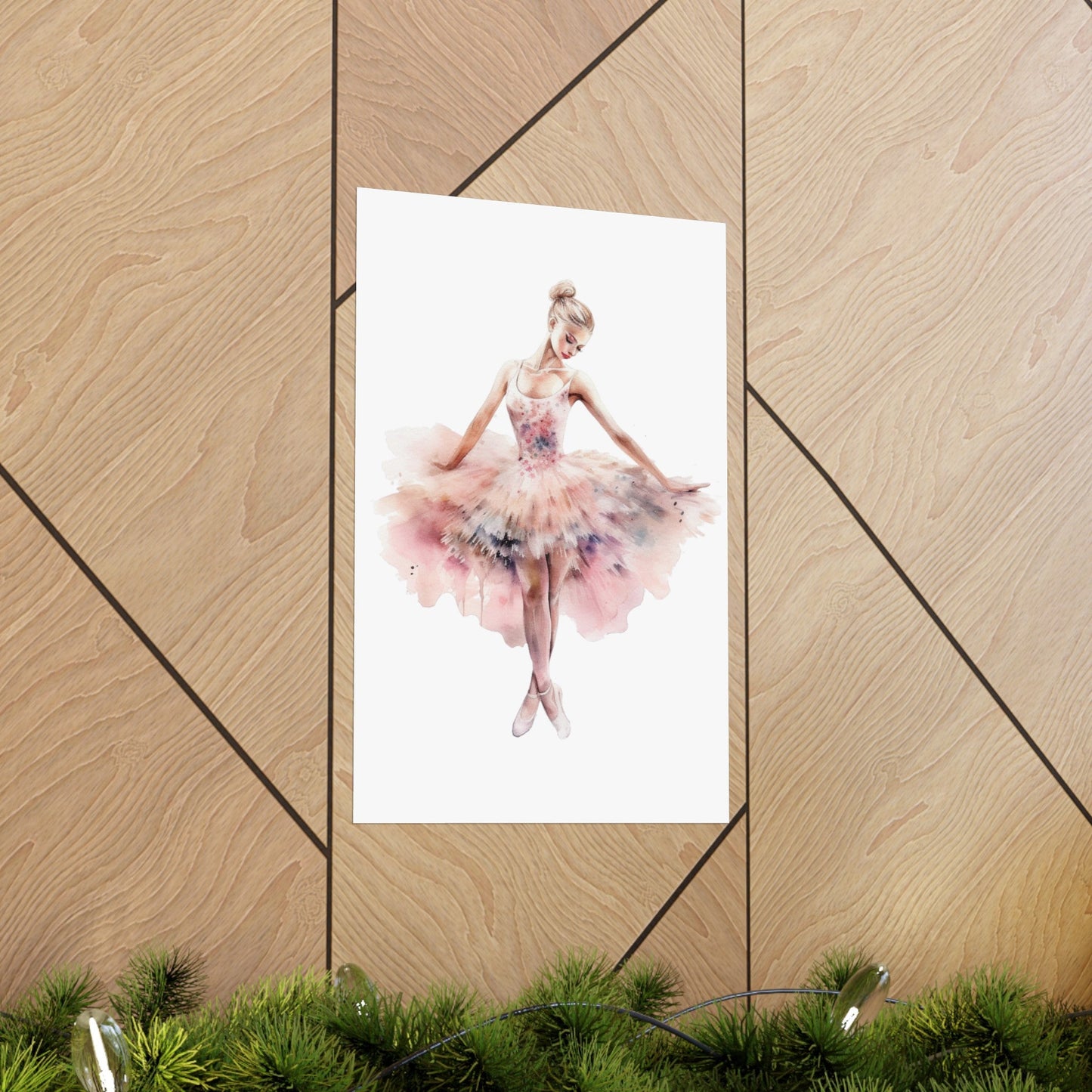 Lovely Pink Ballerina Princess Wall Art Poster (A9) - Poster - Kristine Celestine