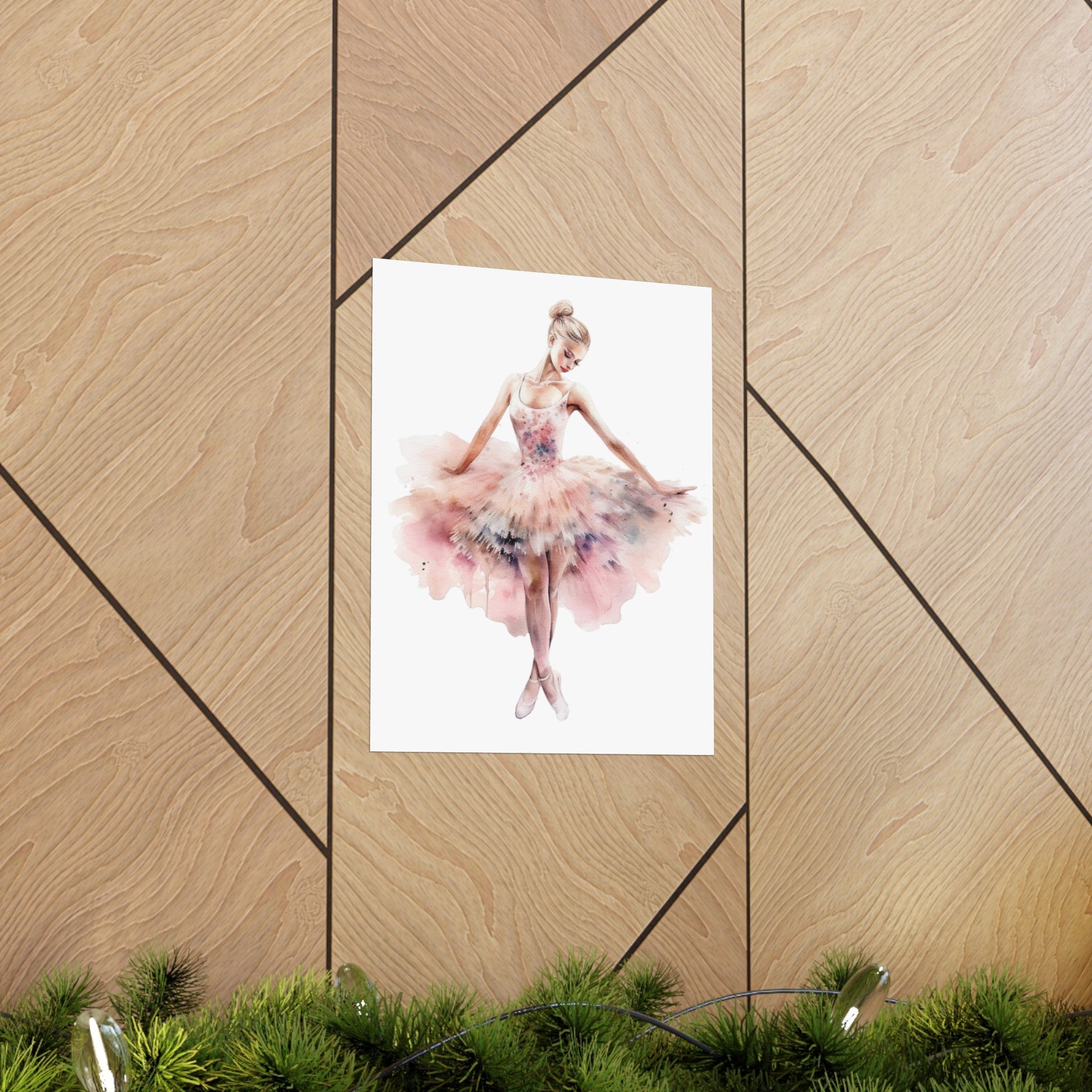 Lovely Pink Ballerina Princess Wall Art Poster (A9) - Poster - Kristine Celestine