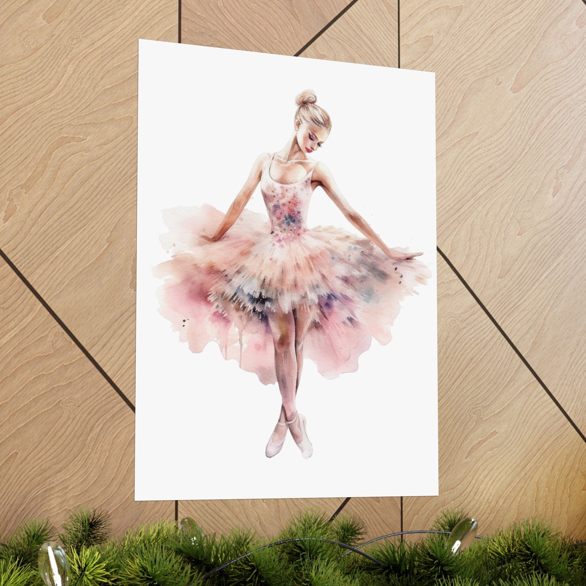 Lovely Pink Ballerina Princess Wall Art Poster (A9) - Poster - Kristine Celestine