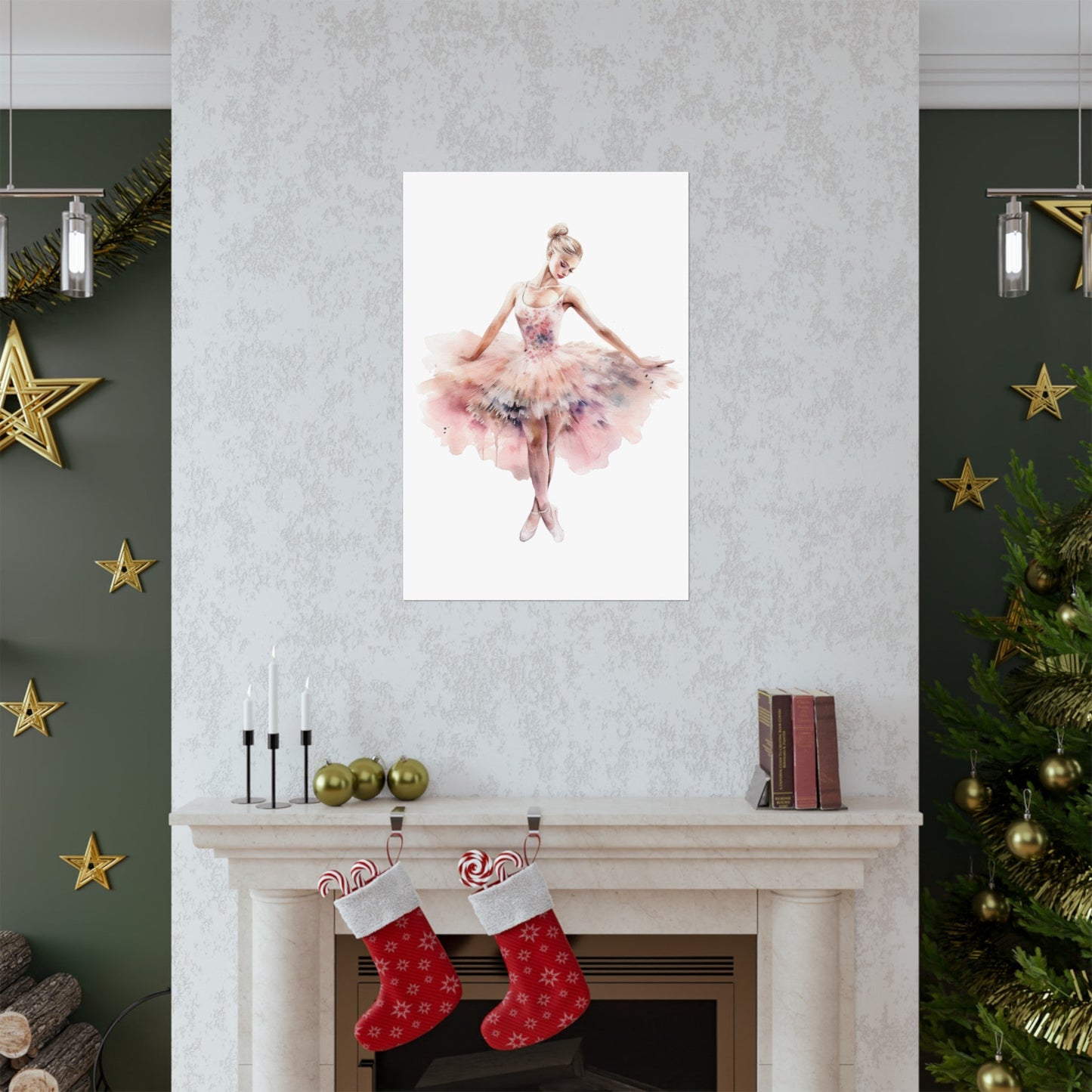 Lovely Pink Ballerina Princess Wall Art Poster (A9) - Poster - Kristine Celestine