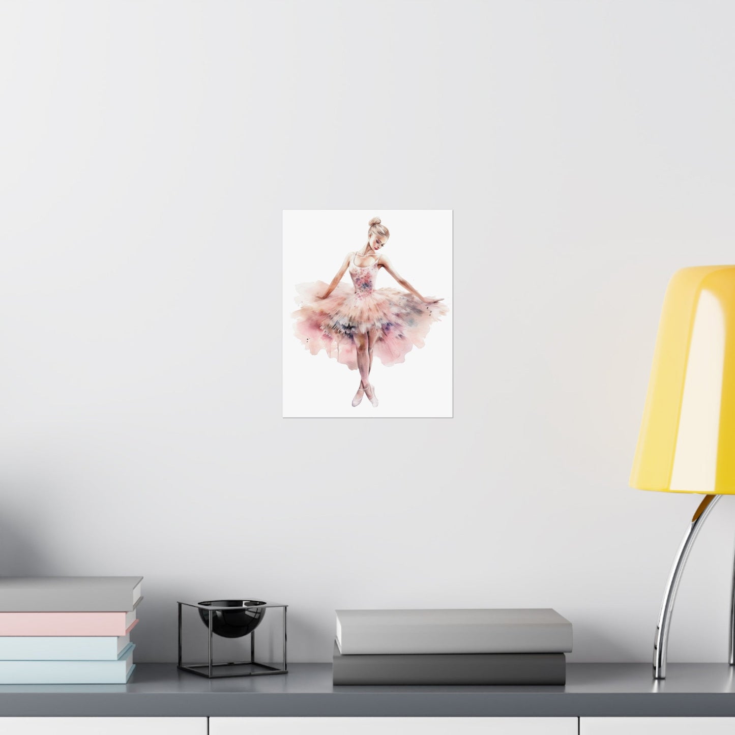 Lovely Pink Ballerina Princess Wall Art Poster (A9) - Poster - Kristine Celestine