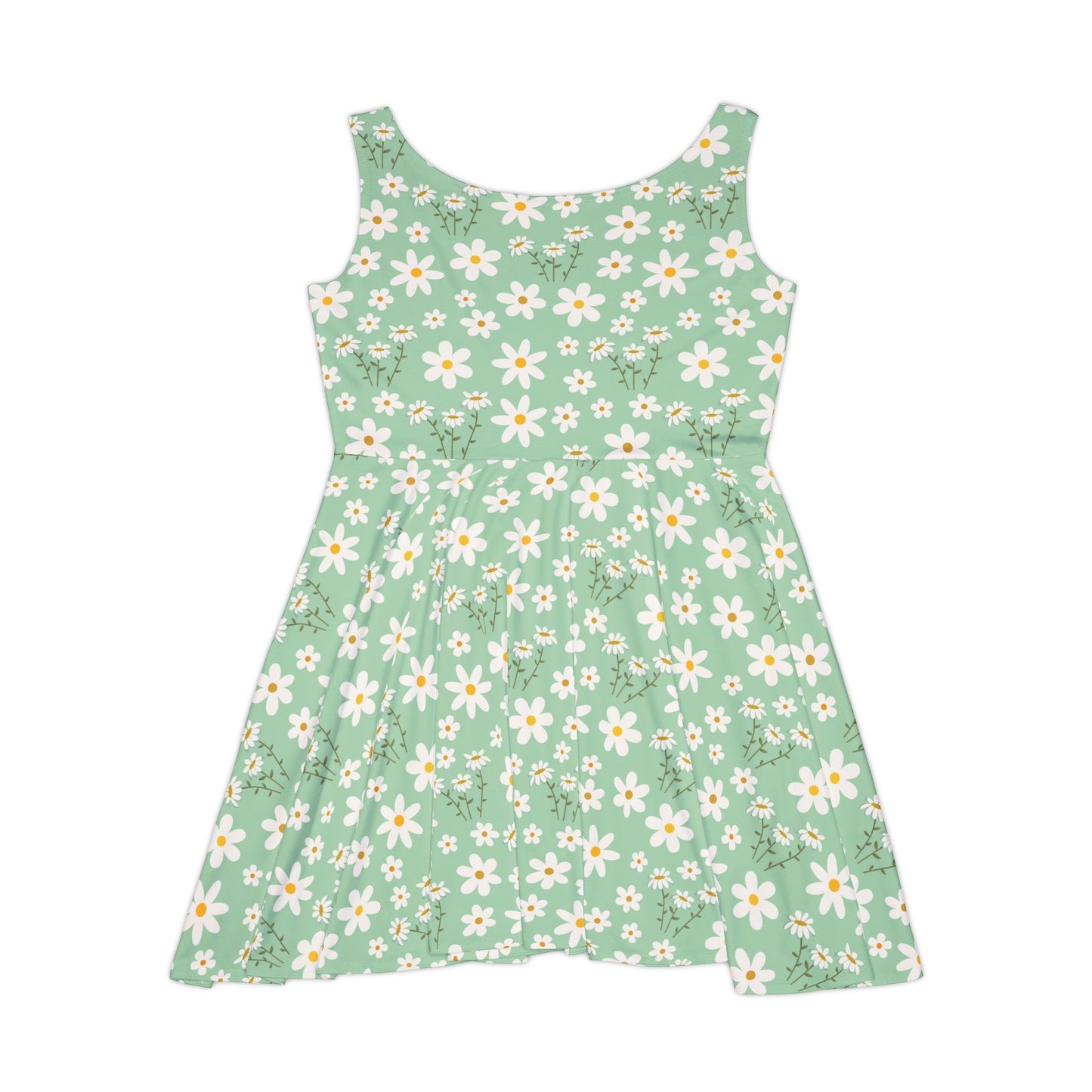 Mint Daisy Delight Women's Skater Dress - Dress - Kristine Celestine