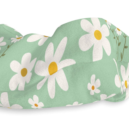 Mint Daisy Delight Scrunchie - Hair Accessories - Kristine Celestine