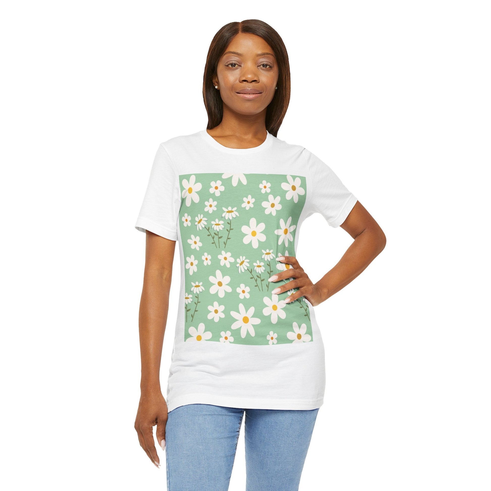 Mint Daisy Delight T - Shirt - T - Shirt - Kristine Celestine