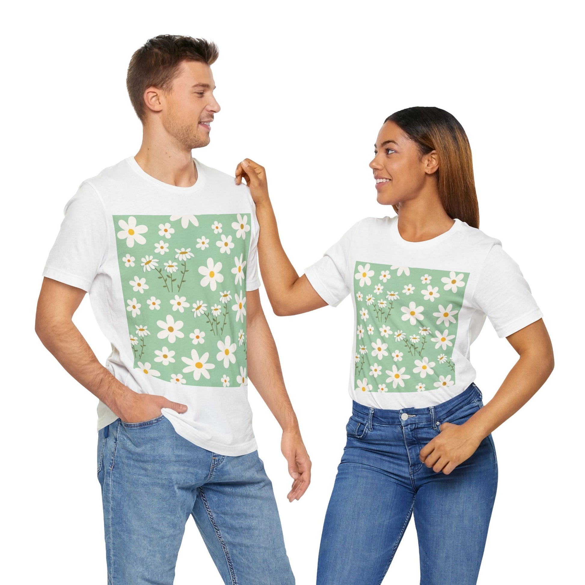 Mint Daisy Delight T - Shirt - T - Shirt - Kristine Celestine