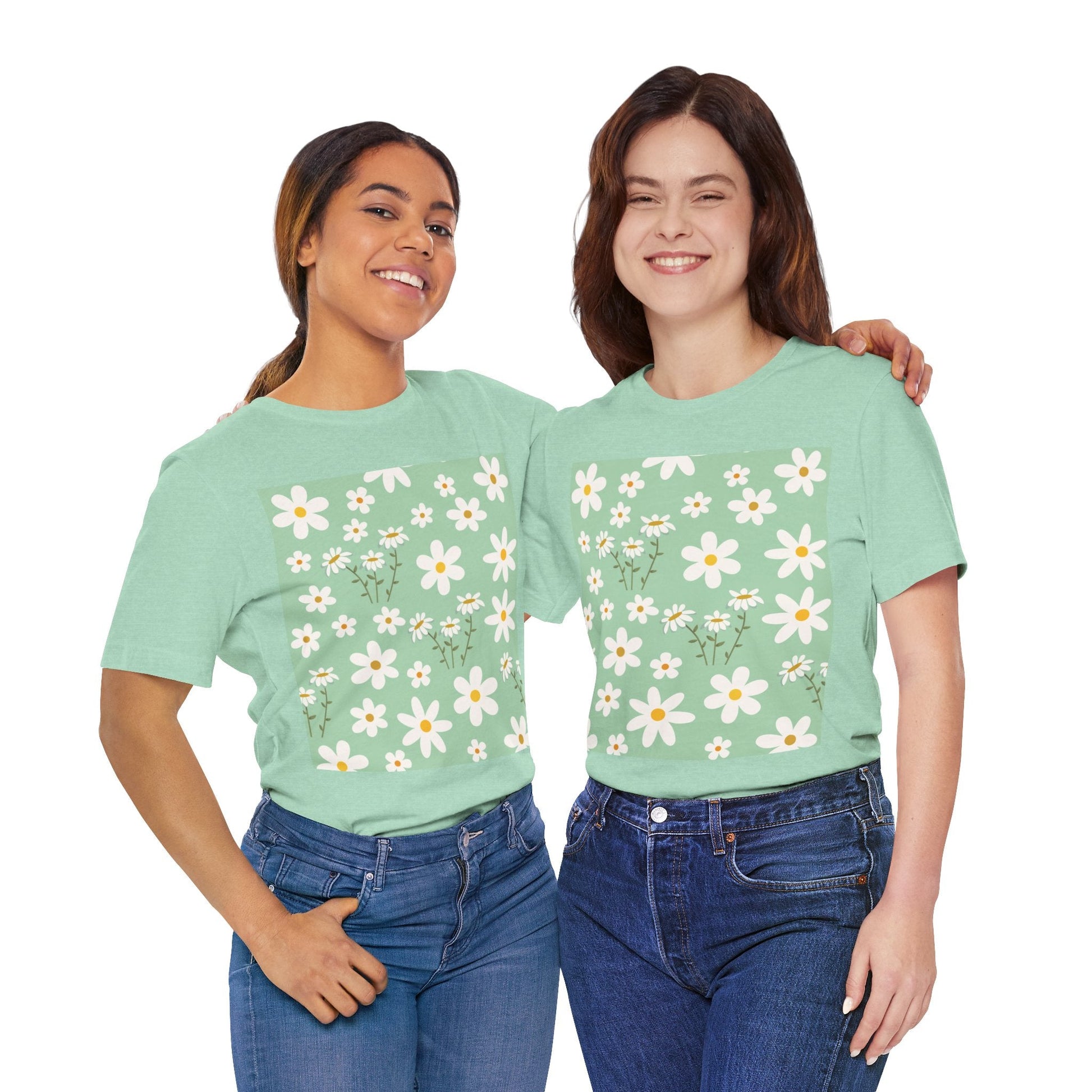 Mint Daisy Delight T - Shirt - T - Shirt - Kristine Celestine