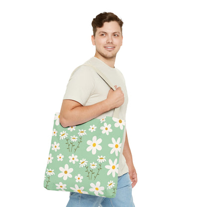 Mint Daisy Delight Tote Bag - Bags - Kristine Celestine