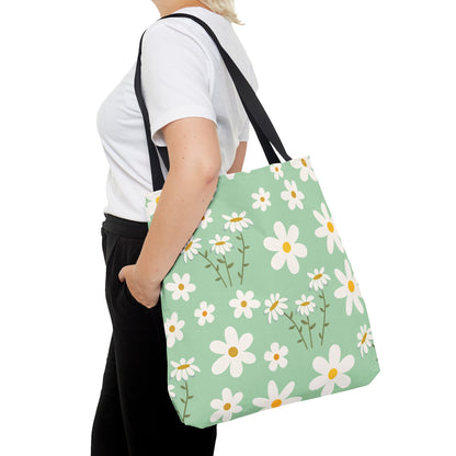 Mint Daisy Delight Tote Bag - Bags - Kristine Celestine