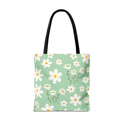 Mint Daisy Delight Tote Bag - Bags - Kristine Celestine