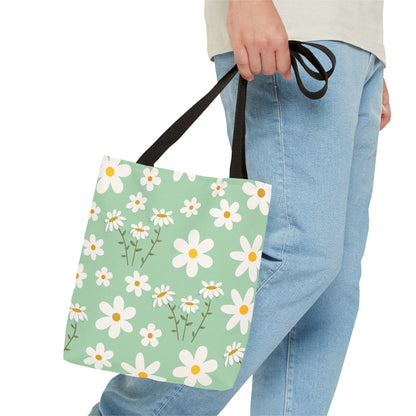 Mint Daisy Delight Tote Bag - Bags - Kristine Celestine