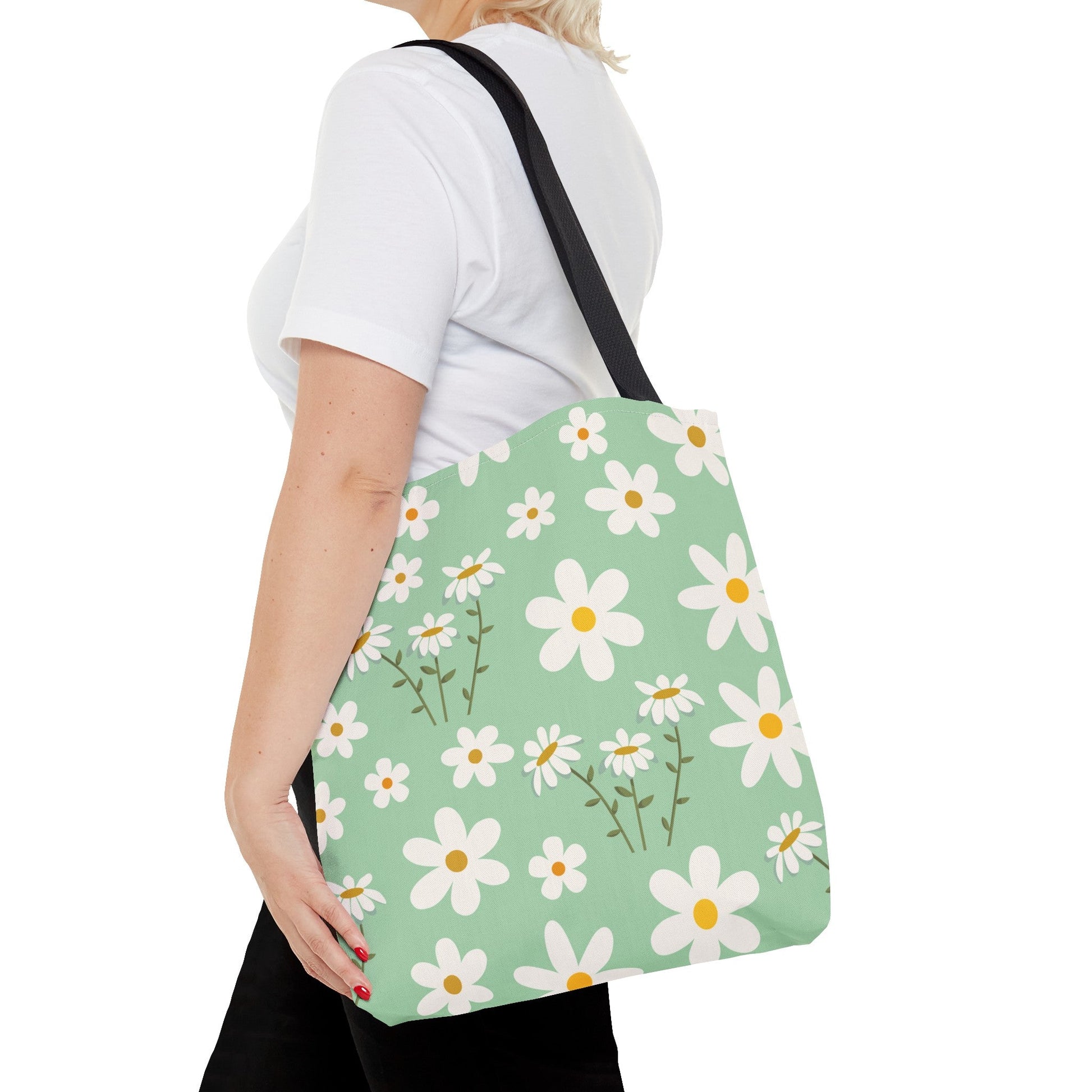 Mint Daisy Delight Tote Bag - Bags - Kristine Celestine