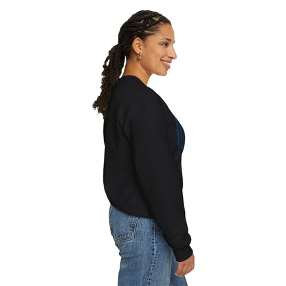 Navy Blue Stripes Crewneck Sweatshirt - Sweatshirt - Kristine Celestine