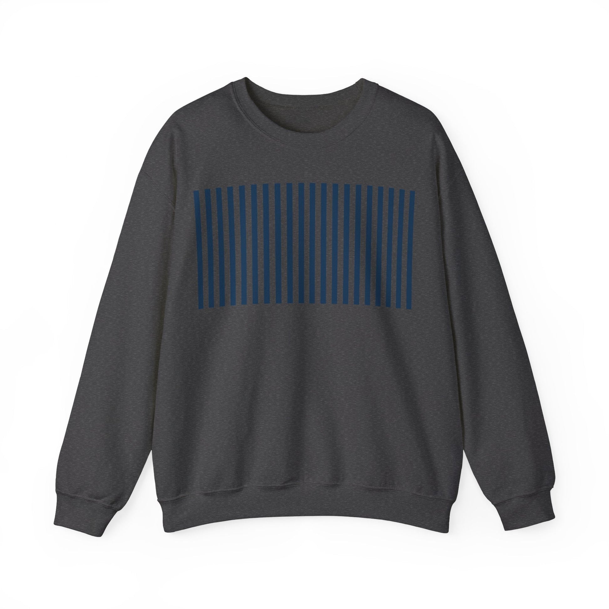 Navy Blue Stripes Crewneck Sweatshirt - Sweatshirt - Kristine Celestine