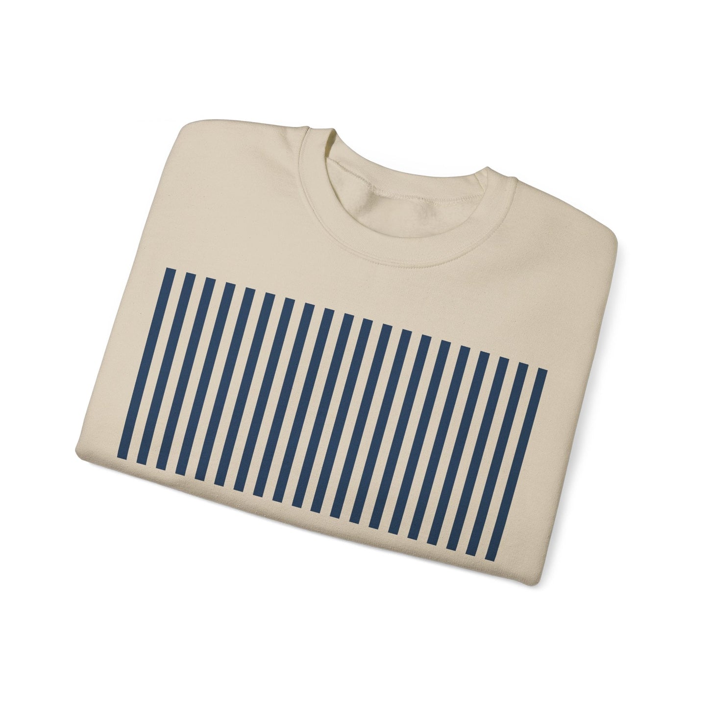 Navy Blue Stripes Crewneck Sweatshirt - Sweatshirt - Kristine Celestine