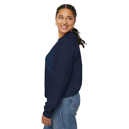 Navy Blue Stripes Crewneck Sweatshirt - Sweatshirt - Kristine Celestine