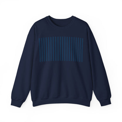 Navy Blue Stripes Crewneck Sweatshirt - Sweatshirt - Kristine Celestine