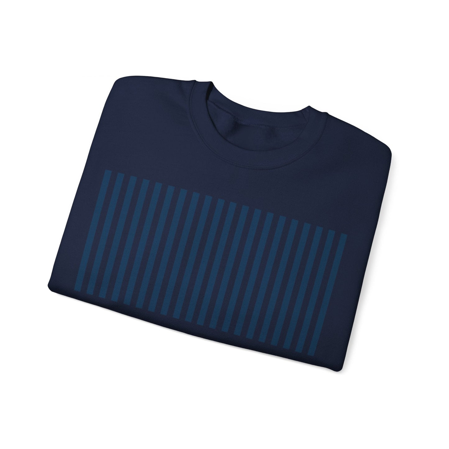 Navy Blue Stripes Crewneck Sweatshirt - Sweatshirt - Kristine Celestine