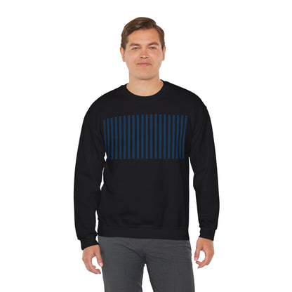 Navy Blue Stripes Crewneck Sweatshirt - Sweatshirt - Kristine Celestine