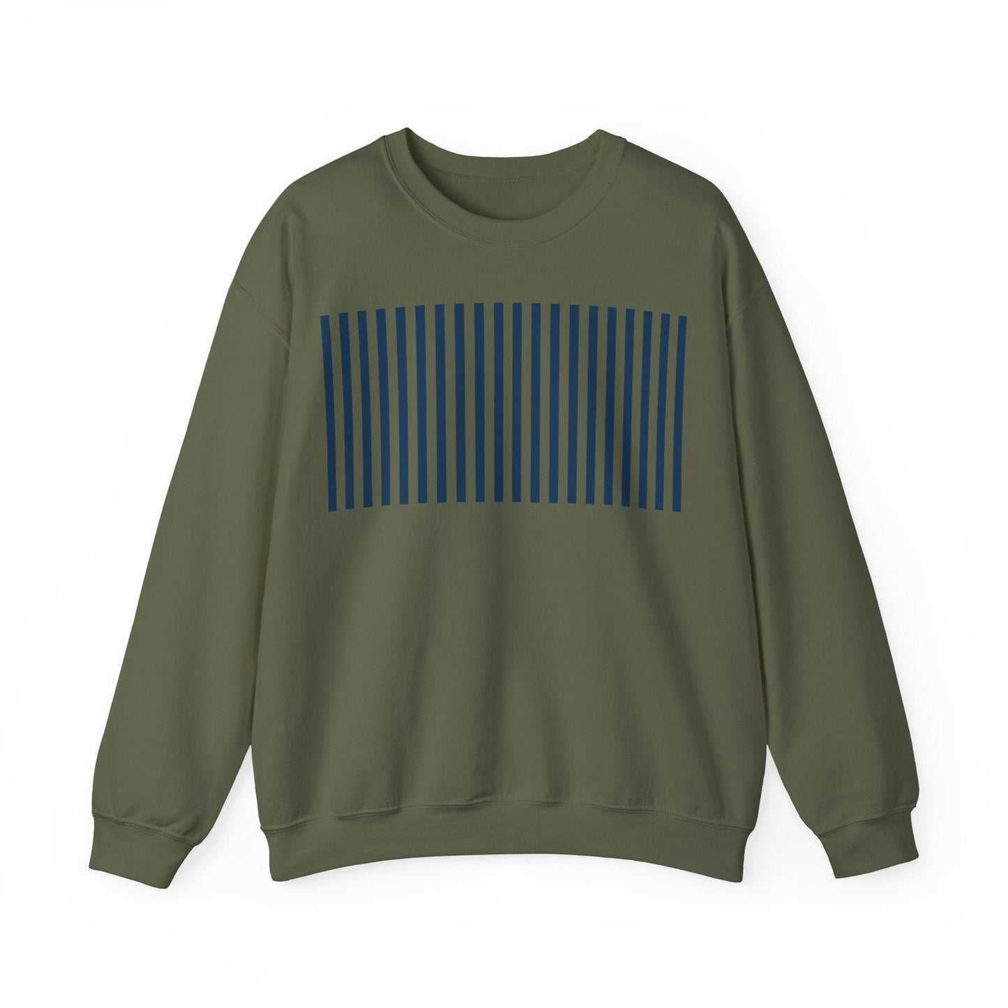 Navy Blue Stripes Crewneck Sweatshirt - Sweatshirt - Kristine Celestine