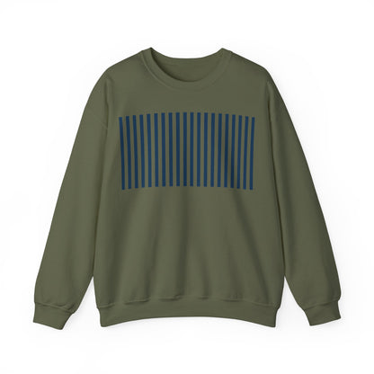 Navy Blue Stripes Crewneck Sweatshirt - Sweatshirt - Kristine Celestine