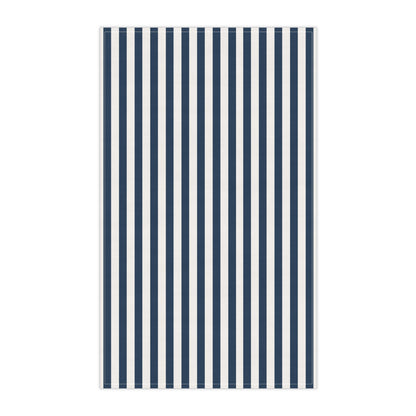 Navy Blue Stripes Kitchen Towel - Kitchen Towel - Kristine Celestine